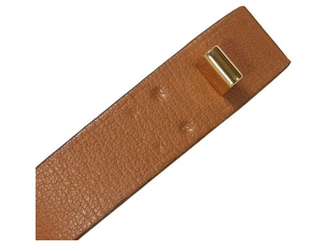 Hermès Pulsera Charm As de Coeur Hermes Castaño Dorado - vista 8