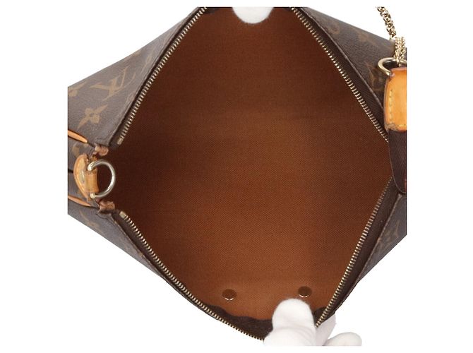 Borsa a Spalla Louis Vuitton Eva Monogram Marrone Monogramma - vista 7