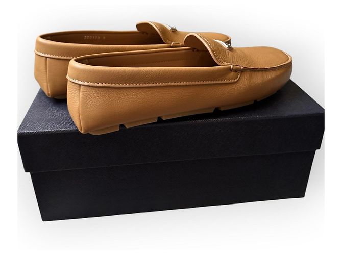 Prada Mocassini in pelle marrone - vista 12