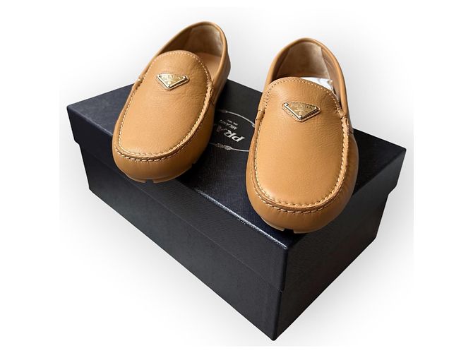 Prada Mocassini in pelle marrone - vista 13