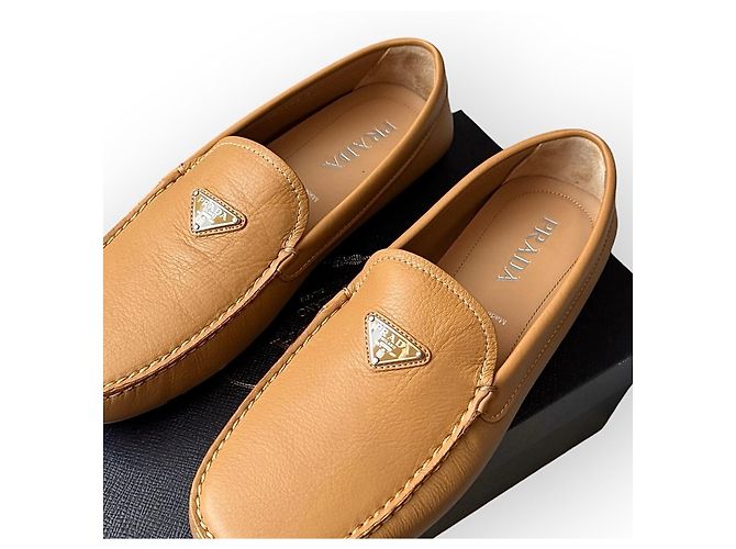 Prada Mocassini in pelle marrone - vista 15