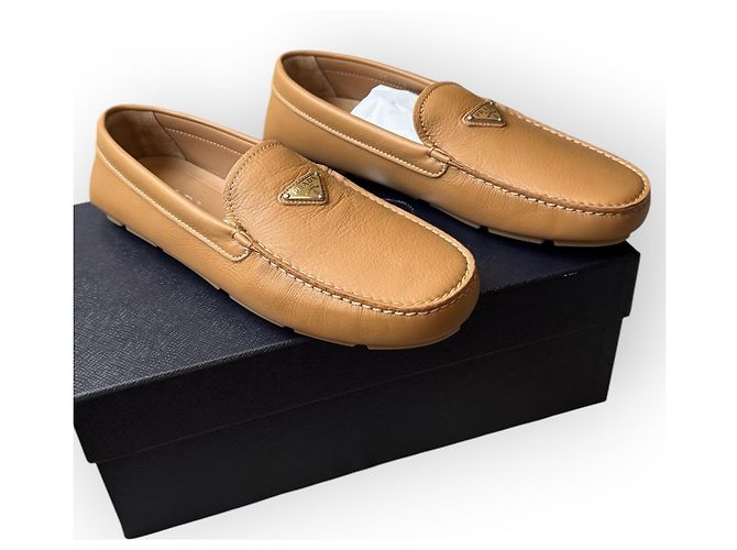 Prada Mocassini in pelle marrone - vista 2
