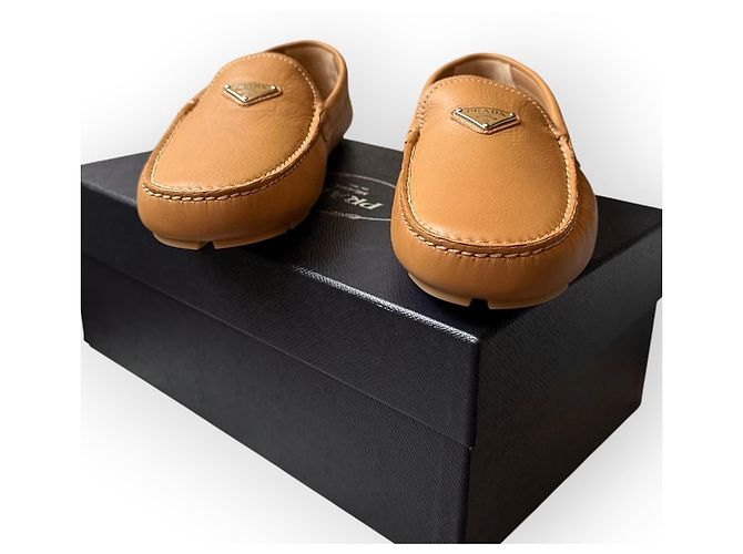 Prada Mocassini in pelle marrone - vista 6