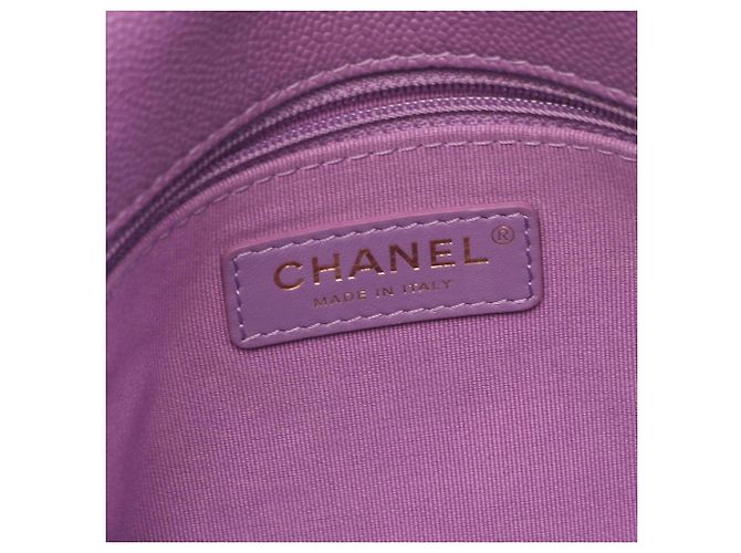 Borsa a Spalla Chanel Matelassé Small Flap Porpora - vista 4