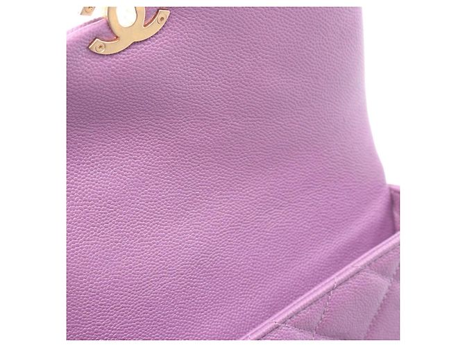 Borsa a Spalla Chanel Matelassé Small Flap Porpora - vista 8