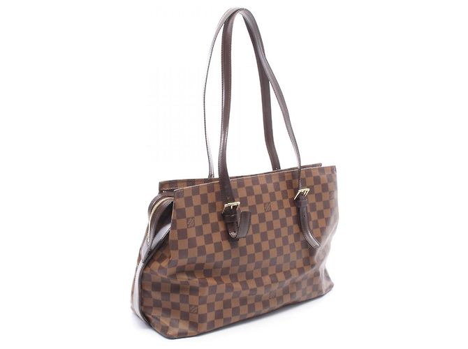 Borsa Tote Louis Vuitton Chelsea Marrone Damier ebene - vista 2
