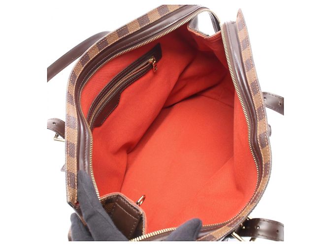 Borsa Tote Louis Vuitton Chelsea Marrone Damier ebene - vista 3