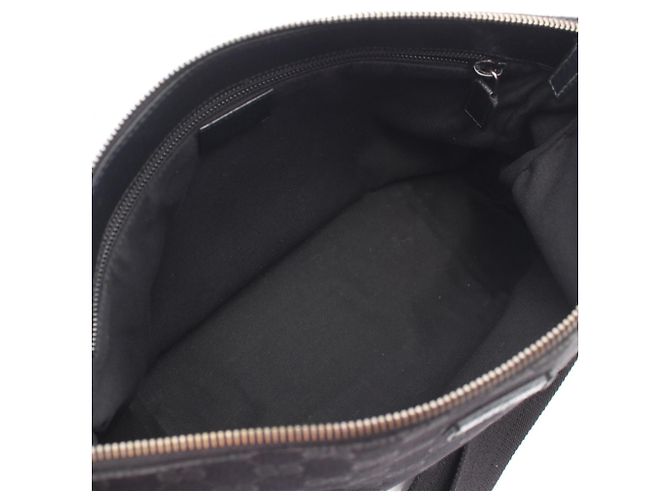 Borsa a Spalla Gucci GG Canvas Nero - vista 3