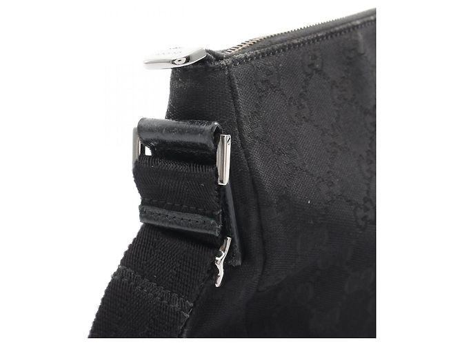 Borsa a Spalla Gucci GG Canvas Nero - vista 7