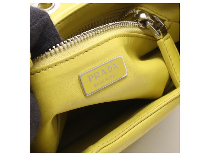 Prada MOON 2-Way Handtasche Gelb - Ansicht 4