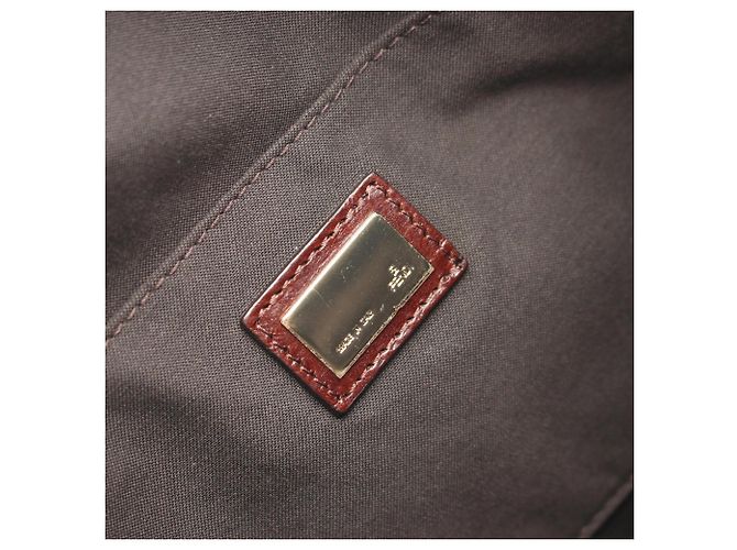 Borsa a Spalla/Borsa a Mano Fendi Zucchino Marrone Beige - vista 4