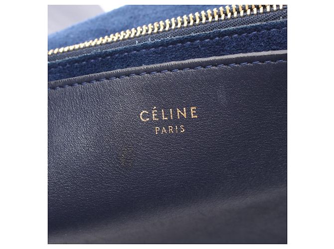 Céline Borsa a Spalla Celine Blade - Pelle Navy Blu navy - vista 4