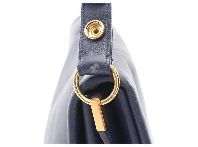 Céline Borsa a Spalla Celine Blade - Pelle Navy Blu navy - vista 6
