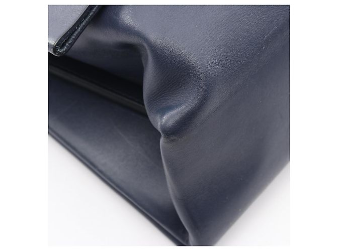 Céline Borsa a Spalla Celine Blade - Pelle Navy Blu navy - vista 7