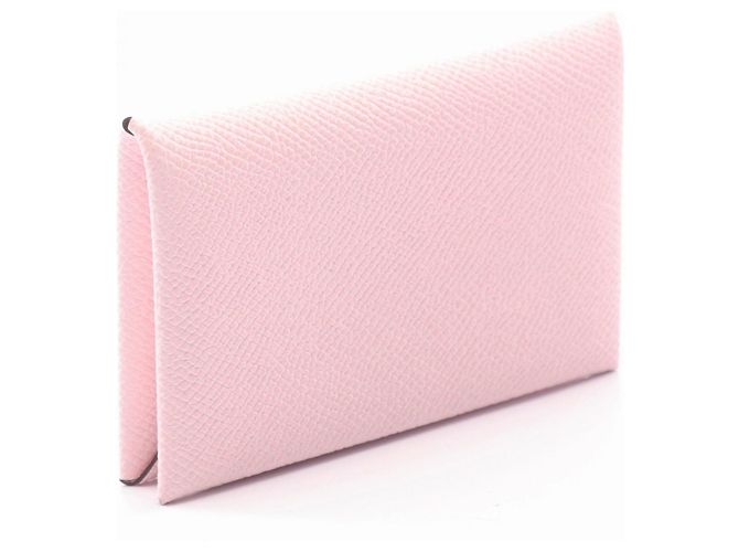Monedero Calvi rosa Hermès - vista 2