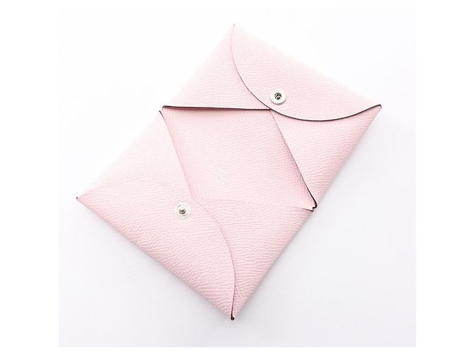 Monedero Calvi rosa Hermès - vista 3