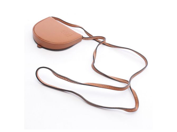 Pochette Anagram Heel Loewe Mini Borsa a Spalla Marrone - vista 5