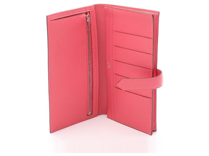 Hermès Bearn Soufflet Long Wallet Rose Azalee Pink - Ansicht 3