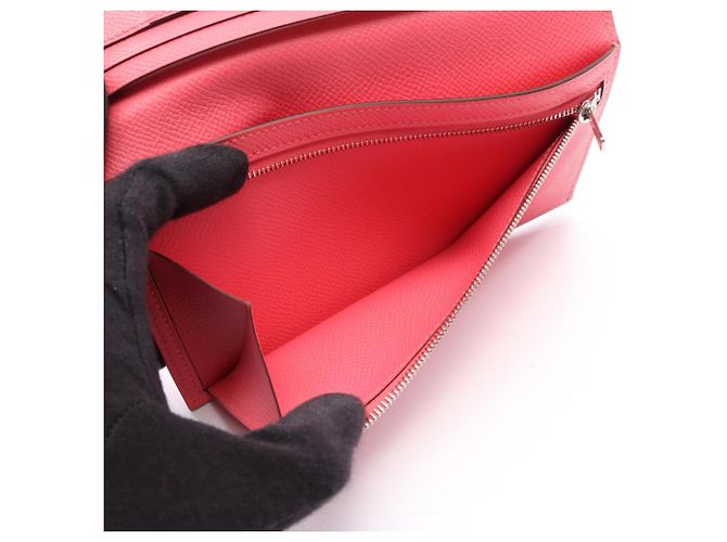 Hermès Bearn Soufflet Long Wallet Rose Azalee Pink - Ansicht 4