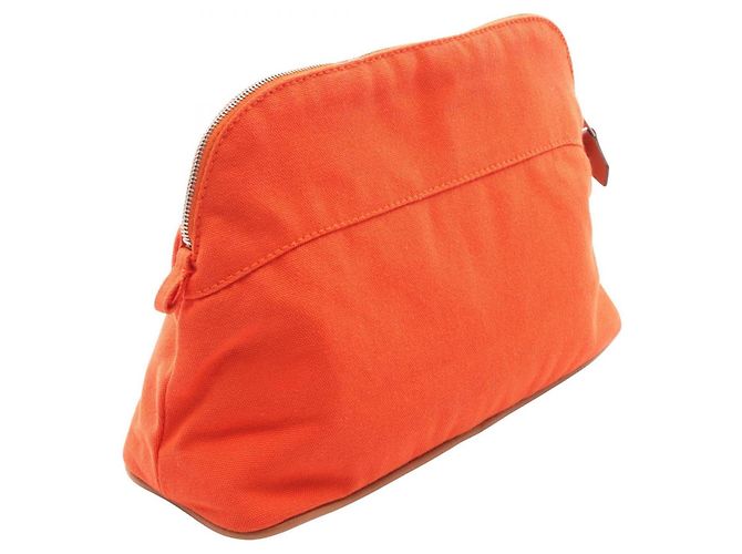 Hermès Borsa Hermes Bolide Pouch MM Marrone Arancione - vista 2