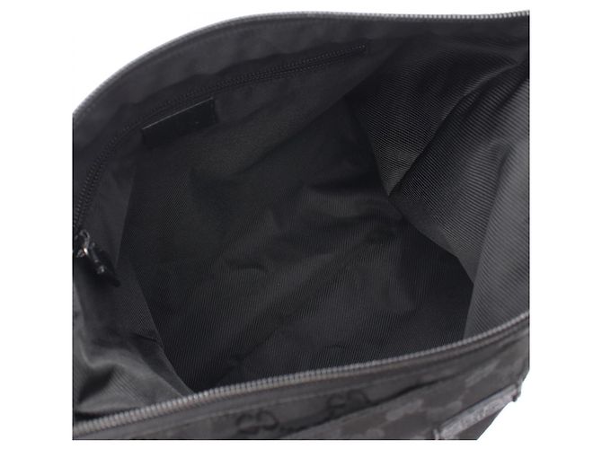 Borsa a mano Gucci in tela nera e pelle Nero - vista 3