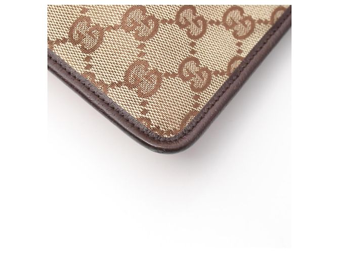 Borsa a Spalla Gucci GG Canvas Marrone Beige - vista 5