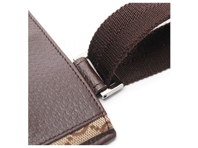 Borsa a Spalla Gucci GG Canvas Marrone Beige - vista 7