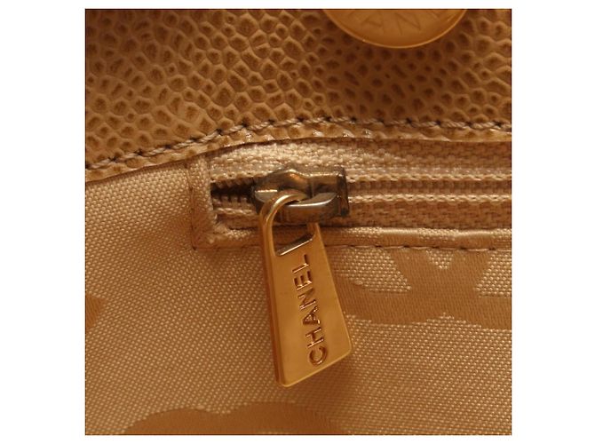 Borsa Tote Chanel Chocolate Bar Beige - vista 10