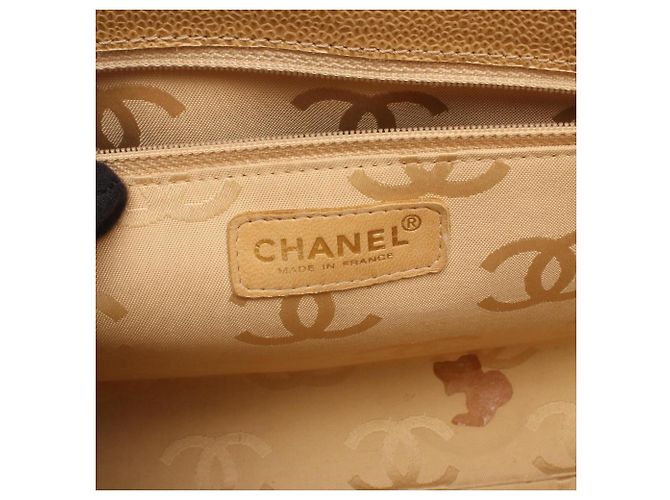 Borsa Tote Chanel Chocolate Bar Beige - vista 4