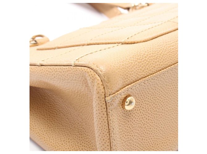 Borsa Tote Chanel Chocolate Bar Beige - vista 7