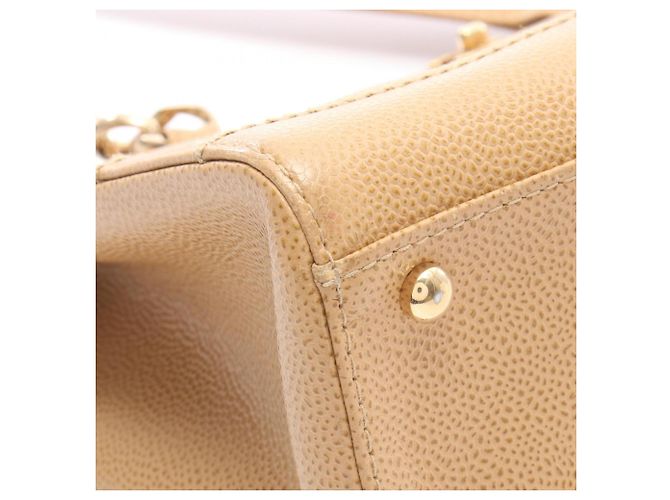 Borsa Tote Chanel Chocolate Bar Beige - vista 9