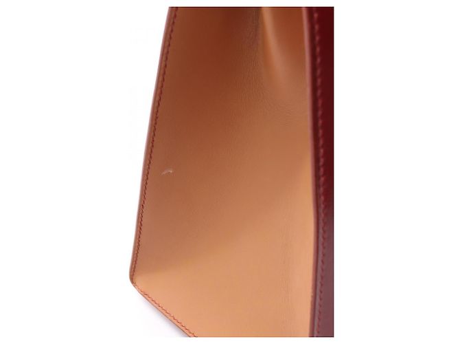 Hermès Borsa 2 Way Hermes Kelly 32 Tricolor Marrone Rosso Bordò - vista 10