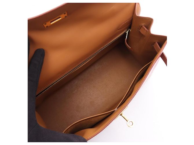 Hermès Borsa 2 Way Hermes Kelly 32 Tricolor Marrone Rosso Bordò - vista 3