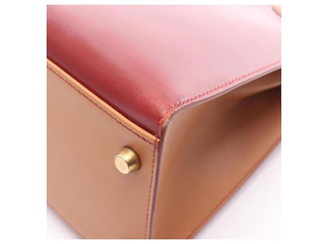 Hermès Borsa 2 Way Hermes Kelly 32 Tricolor Marrone Rosso Bordò - vista 7
