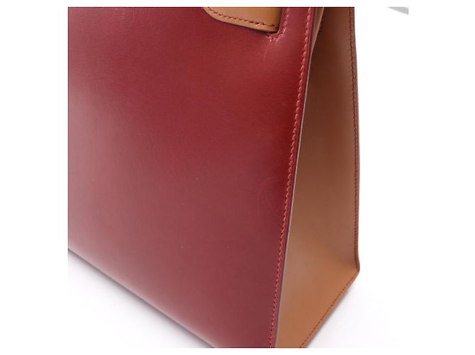 Hermès Borsa 2 Way Hermes Kelly 32 Tricolor Marrone Rosso Bordò - vista 8