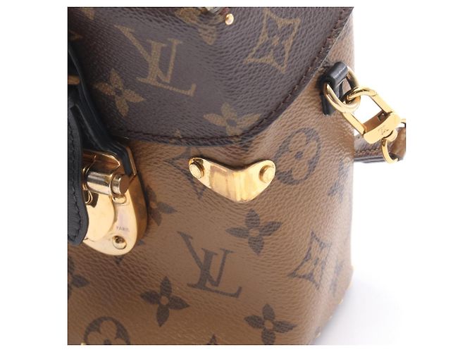 Borsa Louis Vuitton Camera Box 2-Way Marrone Nero - vista 13
