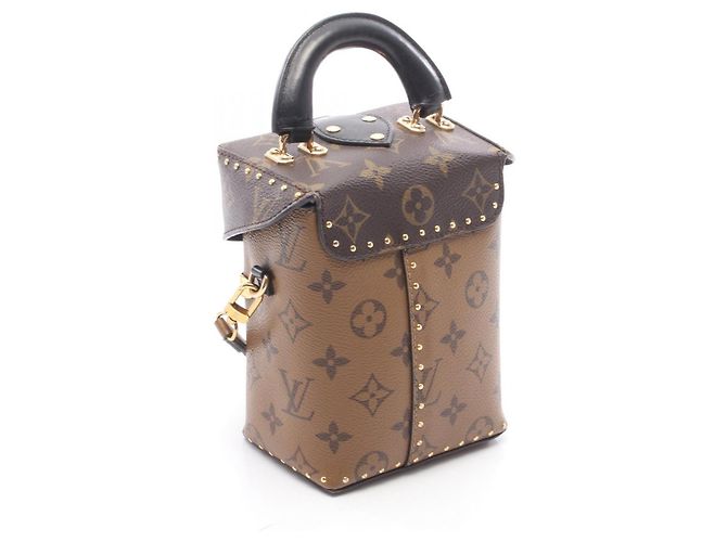 Borsa Louis Vuitton Camera Box 2-Way Marrone Nero - vista 2