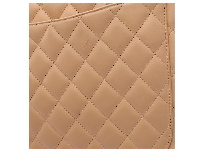 Borsa Tote Large Chanel Cambon Line Beige Giallo - vista 12