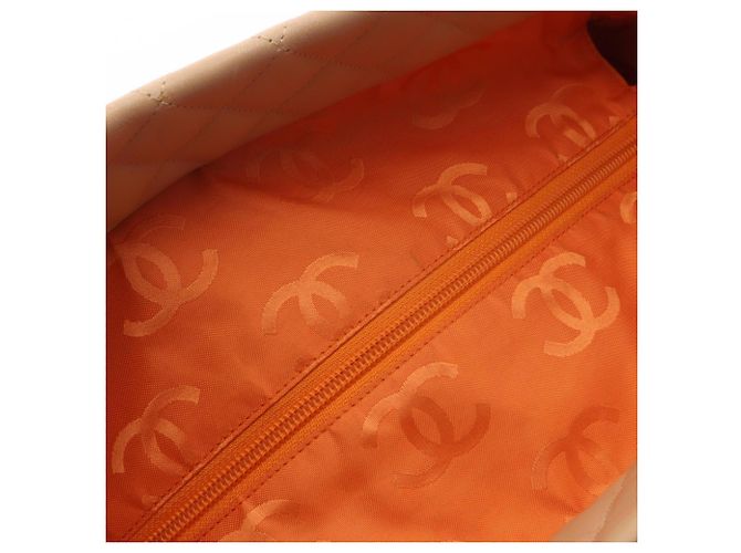 Borsa Tote Large Chanel Cambon Line Beige Giallo - vista 13