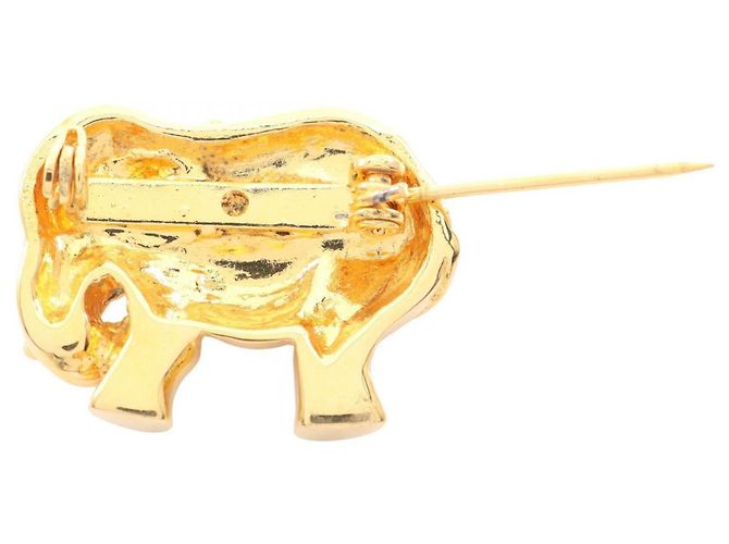 Hermès Spilla Elefante placcata oro Hermes D'oro - vista 2