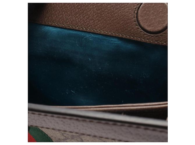 Borsa a tracolla Gucci Ophidia Small GG Supreme Marrone Multicolore Beige - vista 6