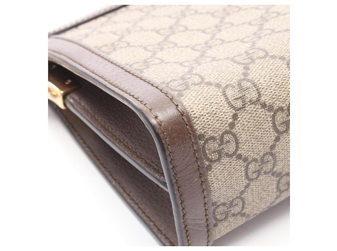 Borsa a tracolla Gucci Ophidia Small GG Supreme Marrone Multicolore Beige - vista 7