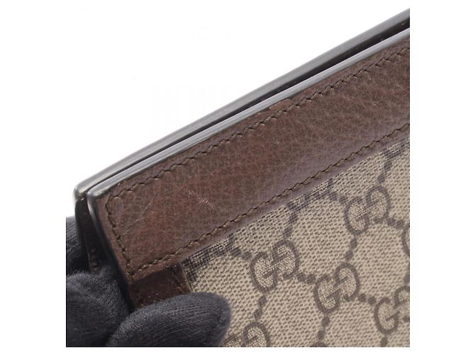 Borsa a tracolla Gucci Ophidia Small GG Supreme Marrone Multicolore Beige - vista 8