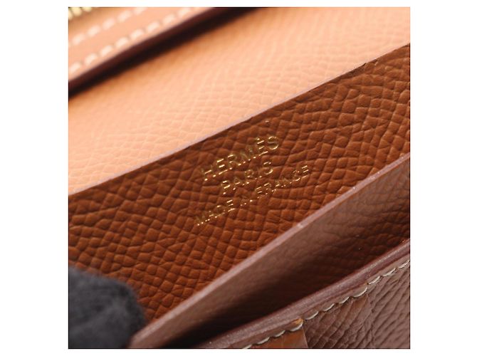 Portafoglio compatto bi-fold Hermès Bearn Gold Marrone - vista 5