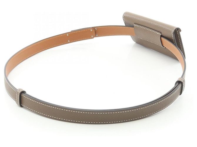 Hermès Hermes Kelly Pocket 18 Etoupe Belt Braun - Ansicht 2