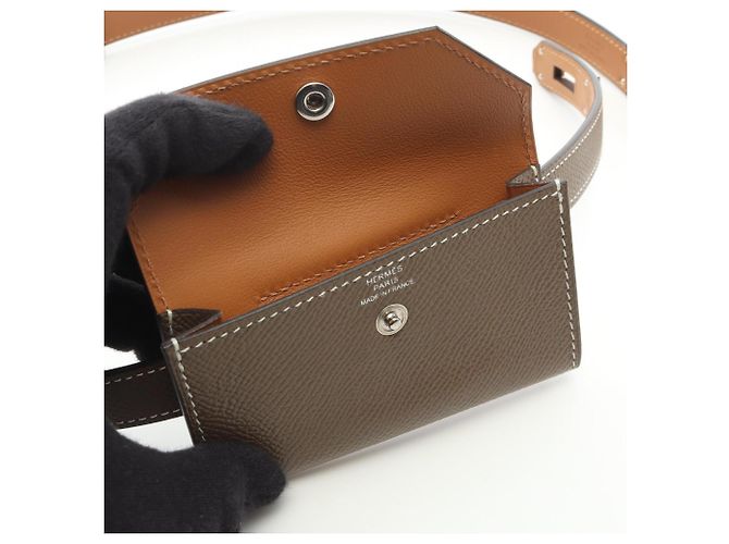Hermès Hermes Kelly Pocket 18 Etoupe Belt Braun - Ansicht 7