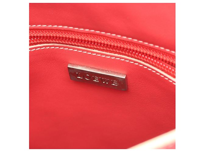 Borsa a tracolla in pelle rossa Loewe Rosso - vista 4
