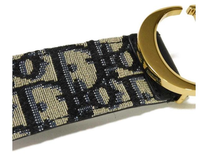 Christian Dior Damen Dior Gürtel Beige Marineblau - Ansicht 5