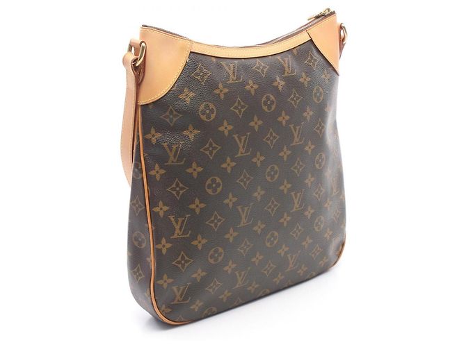 Borsa a Spalla Louis Vuitton Odeon MM Marrone Monogramma - vista 2