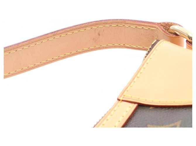 Borsa a Spalla Louis Vuitton Odeon MM Marrone Monogramma - vista 9